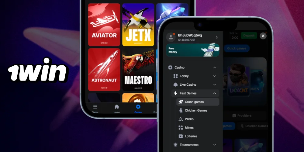 How to find the JetX game on the 1Win website